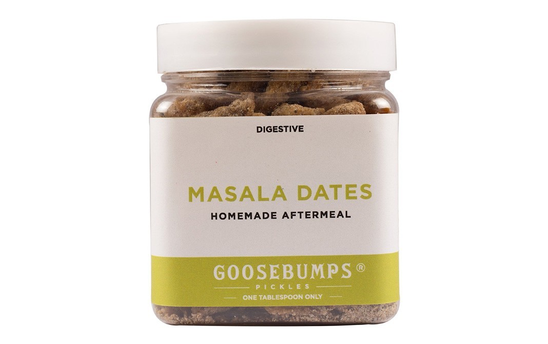 Goosebumps Masala Dates (Digestive) Homemade Aftermeal   Glass Jar  250 grams